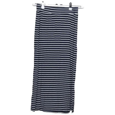 Maxi skirt (Blue, White) from Holly & Whyte by Lindex Elastane, Viscose
