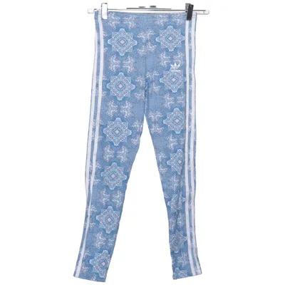 Leggings (Blauw, Wit, Meerkleurig) van Adidas Originals Katoen, Elastaan