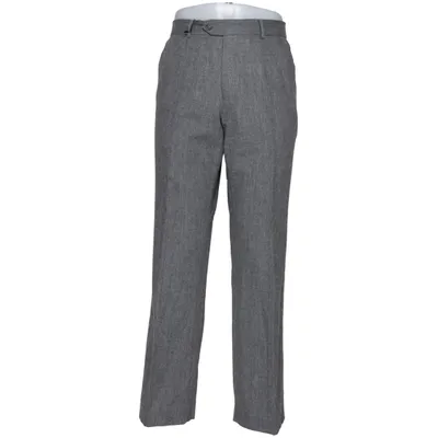 Kostuumbroek (Grijs) van Steel Polyester, Wol