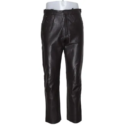Leren broek (Bruin) van The Leather Collection Leer