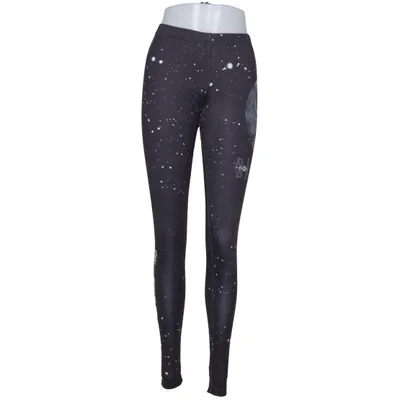 Sports tights (Black, White) from Star Wars Elastane, Polyester