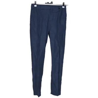 Pantalon de costume (Bleu) de H&M Coton, Lin, Polyester
