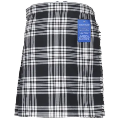 Kilt (Zwart, Wit) van James Pringle Weavers Polyester, Wol