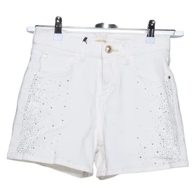 Denim shorts (Wit) van Guess Katoen, Elastaan