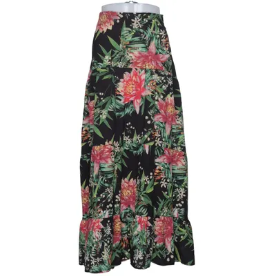 Maxi nederdel (Sort, Flerfarvet) fra Milk.it Polyester