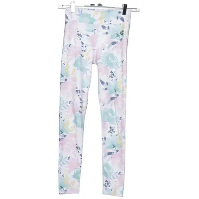 Träningstights (Vit, Flerfärgad) från Iconic Elastan, Polyester