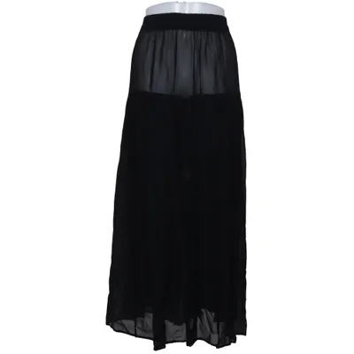 Maxi rok (Zwart) van Hopsack Viscose