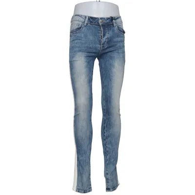 Jeans (Blau, Weiß) von Sixth June Baumwolle, Elasthan, Polyester, Viskose