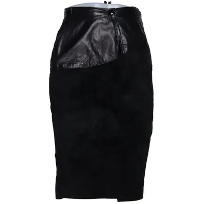 Leather skirt (Black) from Danier Leather, Suede, Acetate