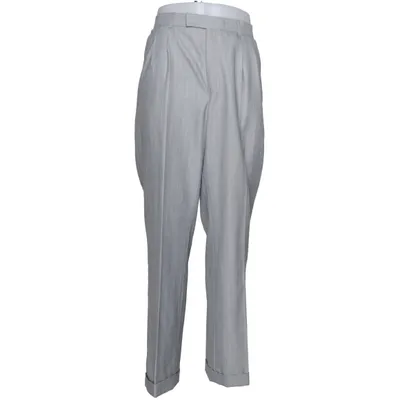 Suit pants (Gray) from Trevira Polyester, Viscose, Wool