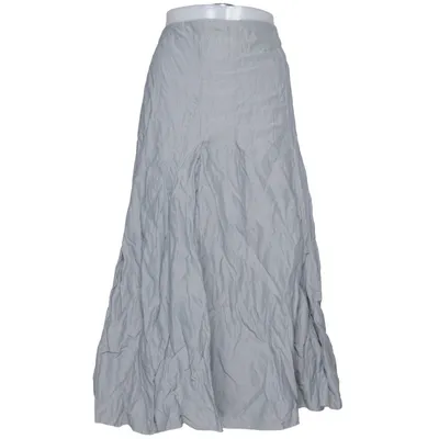 Maxi skirt (Gray) from Hirsch Cotton, Metallic fiber, Polyamide