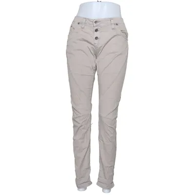 Broek (Beige) van Please Katoen, Elastaan