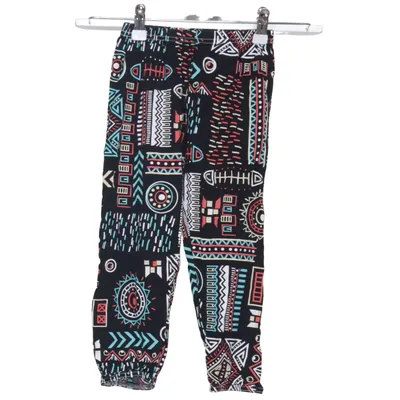 Broek (Zwart, Meerkleurig) van Plus Plus Viscose