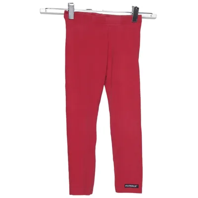 Leggings (Red) from Villervalla Elastane, Organic cotton