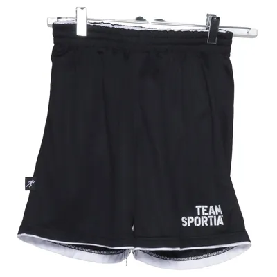 Basketball Shorts (Schwarz, Weiß) von Team Sportia Polyester