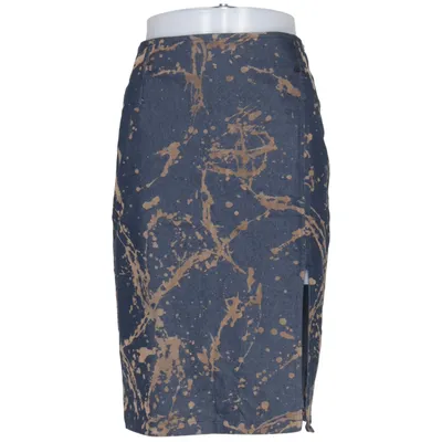 Kjol (Blå, Beige) från La Bella Bomull, Elastan, Polyester
