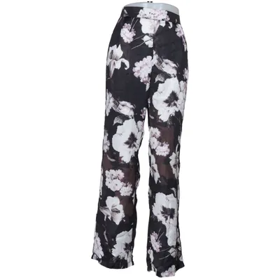 Pantalon patte d'éléphant (Noir, Multicolore) de Les Lèvres Polyester