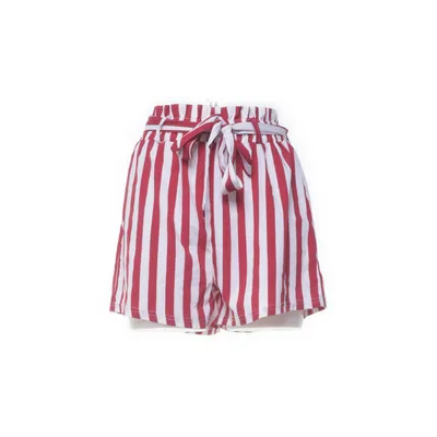 Shorts (Röd, Vit) från Romwe Polyester