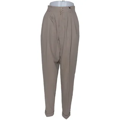 Palazzo broek (Beige) van Piretta Polyester, Wol
