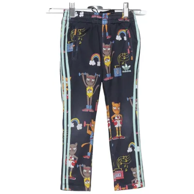 Mjukisbyxor (Svart, Flerfärgad) från Adidas Mini Rodini Återvunnen polyester