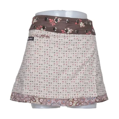 Wikkelrok (Beige, Bruin, Meerkleurig) van Moshiki