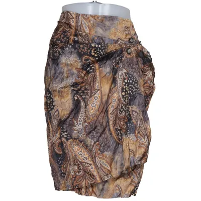 Wrap skirt (Brown, Gray, Multicolored) from La Ligna Acetate, Metallic fiber, Polyester