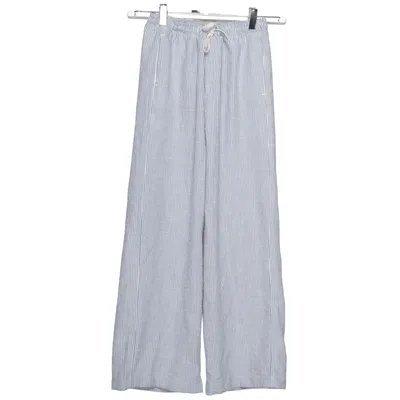 Palazzo broek (Blauw, Wit) van Bershka Polyester