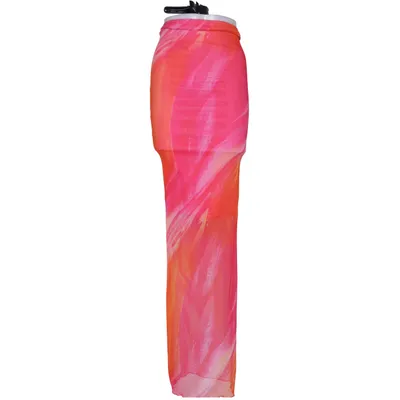 Maxi nederdel (Rød, Pink, Orange) fra Boohoo Elastan, Polyester