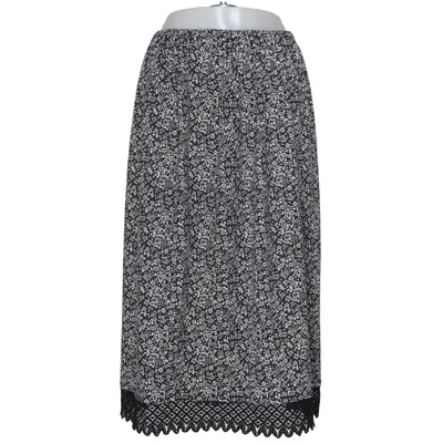 Maxi nederdel (Sort, Hvid) fra New Collection Italy