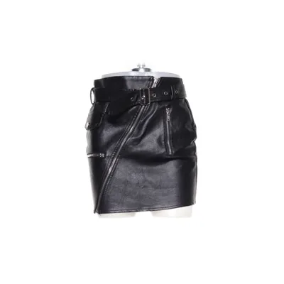 Skirt (Black) from Fashion Nova Cotton, Polyester, Polyurethane, Viscose