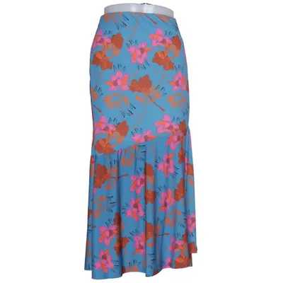 Jupe (Bleu, Multicolore) de Lost Ink Élasthane, Polyester
