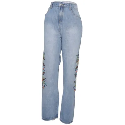 Jeans (Blå, Flerfärgad) från Boohoo Blue Bomull, Polyester