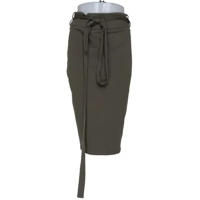 Slå om-nederdel (Grøn) fra Lefon Bomuld, Elastan, Polyester