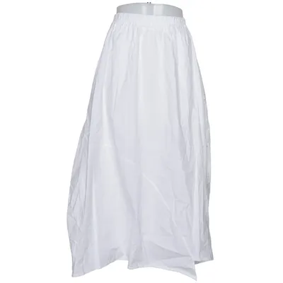 Jupe longue (Blanc) de Wiya Coton, Élasthane