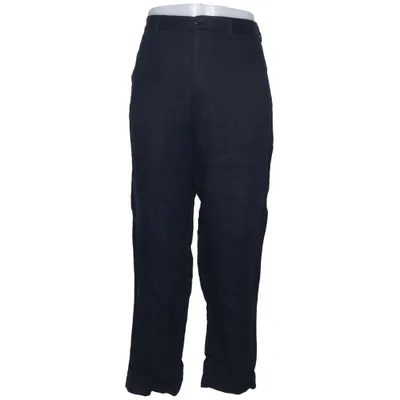 Chino (Bleu) de Massimo Dutti Coton, Lin, Polyester