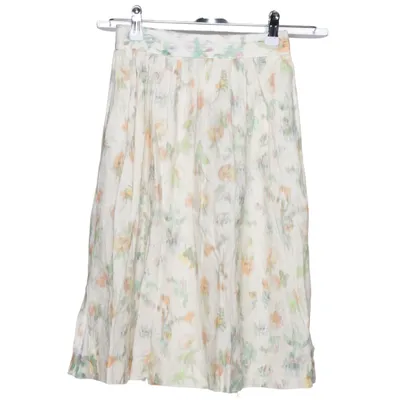 Rok (Beige, Meerkleurig) van Zara Linnen, Viscose