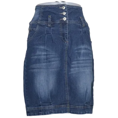 Jupe en jean (Bleu) de Taboo Coton, Élasthane, Viscose