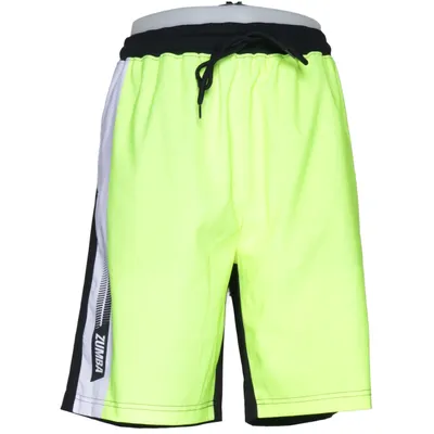 Träningsshorts (Gul, Svart, Vit) från Zumba Wear Elastan, Polyester
