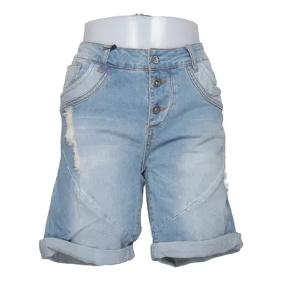 Short en jean (Bleu) de Fresh Made Coton, Élasthane