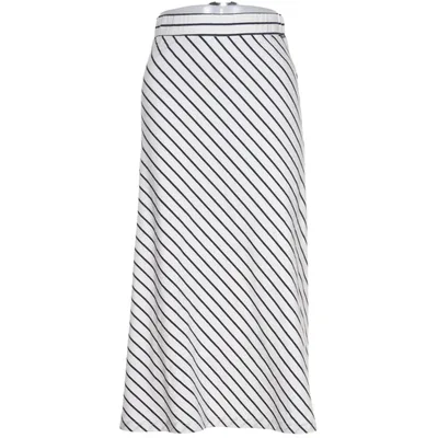 Långkjol (Vit, Svart) från Lexington Bomull, Elastan