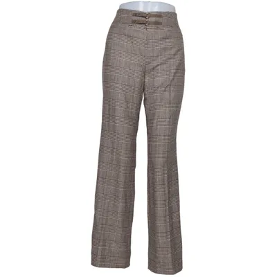 Pantalon de costume (Marron) de Lecomte Élasthane, Viscose, Laine
