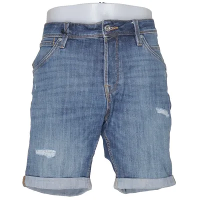 Denim shorts (Blauw) van Jack & Jones Jeans Intelligence Katoen, Elastaan, Polyester