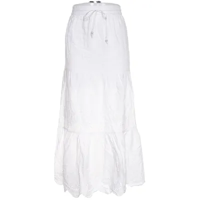 Långkjol (Vit) från Kriss Sweden Bomull