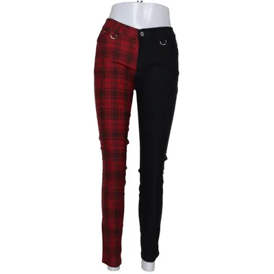 Broek (Rood, Zwart) van Banned Alternative Katoen, Elastaan, Polyester