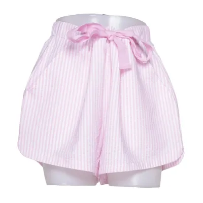 Short de pyjama (Rose, Blanc) de Dorina Élasthane, Polyamide, Polyester