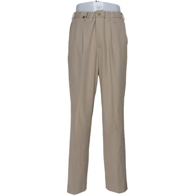 Pantalon de costume (Beige) de Uniqlo Coton, Élasthane, Polyester recyclé, Viscose