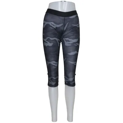 Collants de sport (Noir, Gris) de Reebok Élasthane, Polyester