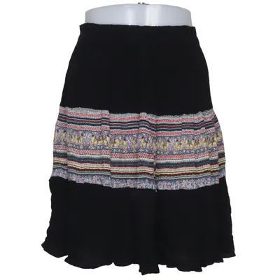 Skirt (Black, Multicolored) from Rayon