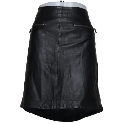 Leather skirt (Black) from Denim Hunter Elastane, Leather, Polyester