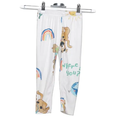 Pyjamasbyxor (Vit, Flerfärgad) från Scooby-Doo Elastan, Polyester